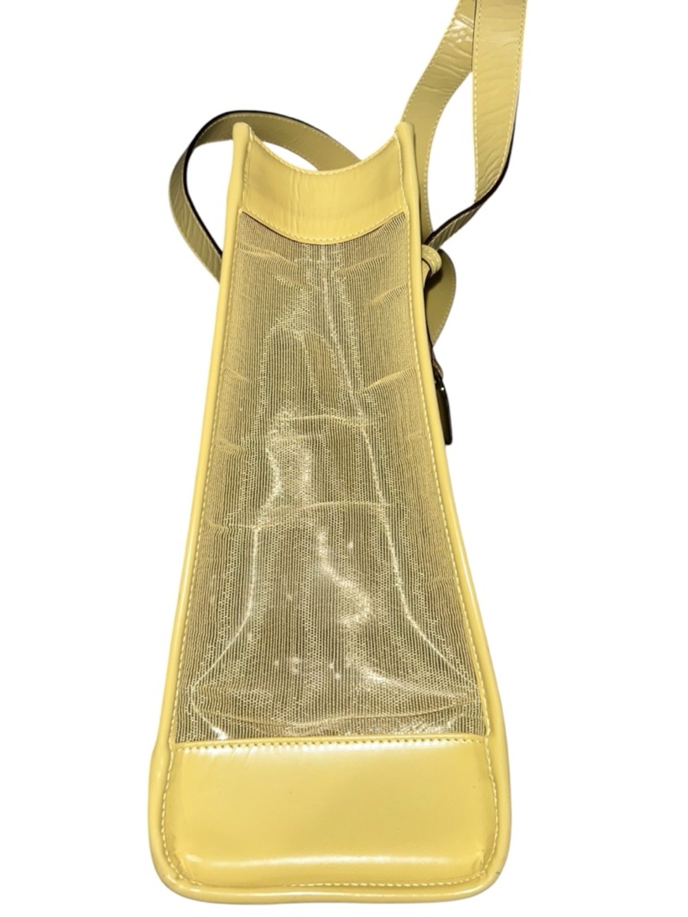 Tom Ford Gucci Mesh Tote Handbag Retro Yellow Vintage GUC Matching Pouch - Picture 7 of 15